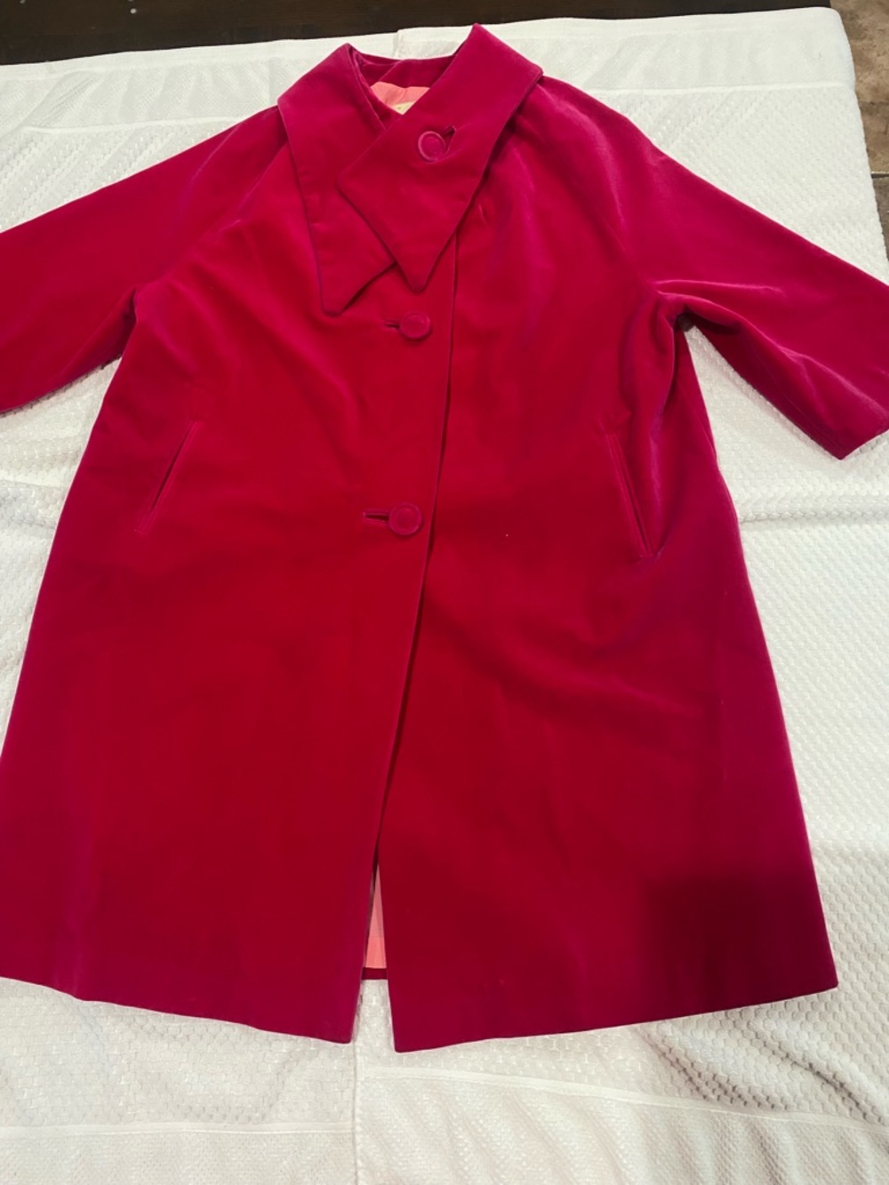 Women’s vibrant pink  Coat Jacket - Elegant Button Front